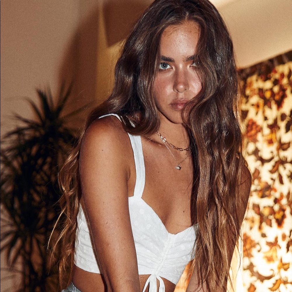 Princess Polly - The INI Crop Top in White